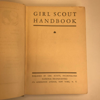 Girl Scout Handbook - Second Impression - 1933