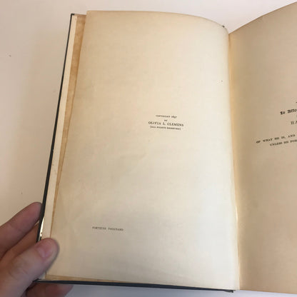 Following the Equator - Mark Twain - 1898 - First Trade Edition - Portrait with FACSIMILE Signature