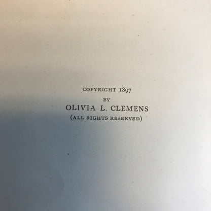 Following the Equator - Mark Twain - 1898 - First Trade Edition - Portrait with FACSIMILE Signature