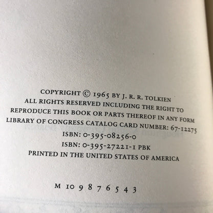 The Lord of the Rings - J. R. R. Tolkien - Early Printings - 1978
