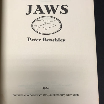 Jaws - Peter Benchley - Book Club Edition - 1974