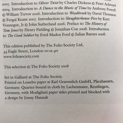 First Folio - Various Authors - 1st Thus - Folio Society - 2008