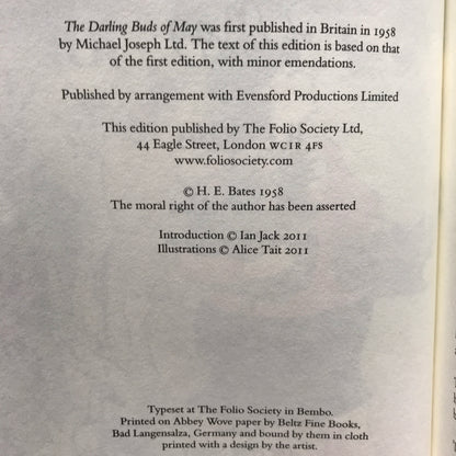 The Darling Buds of May - H. E. Bates - 1st Thus - Folio Society - 2011