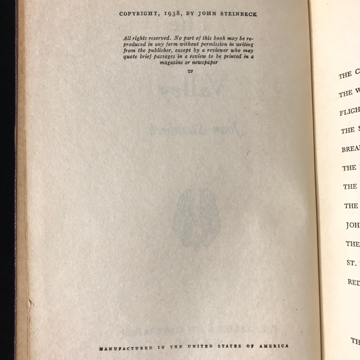 The Long Valley - John Steinbeck - 1938