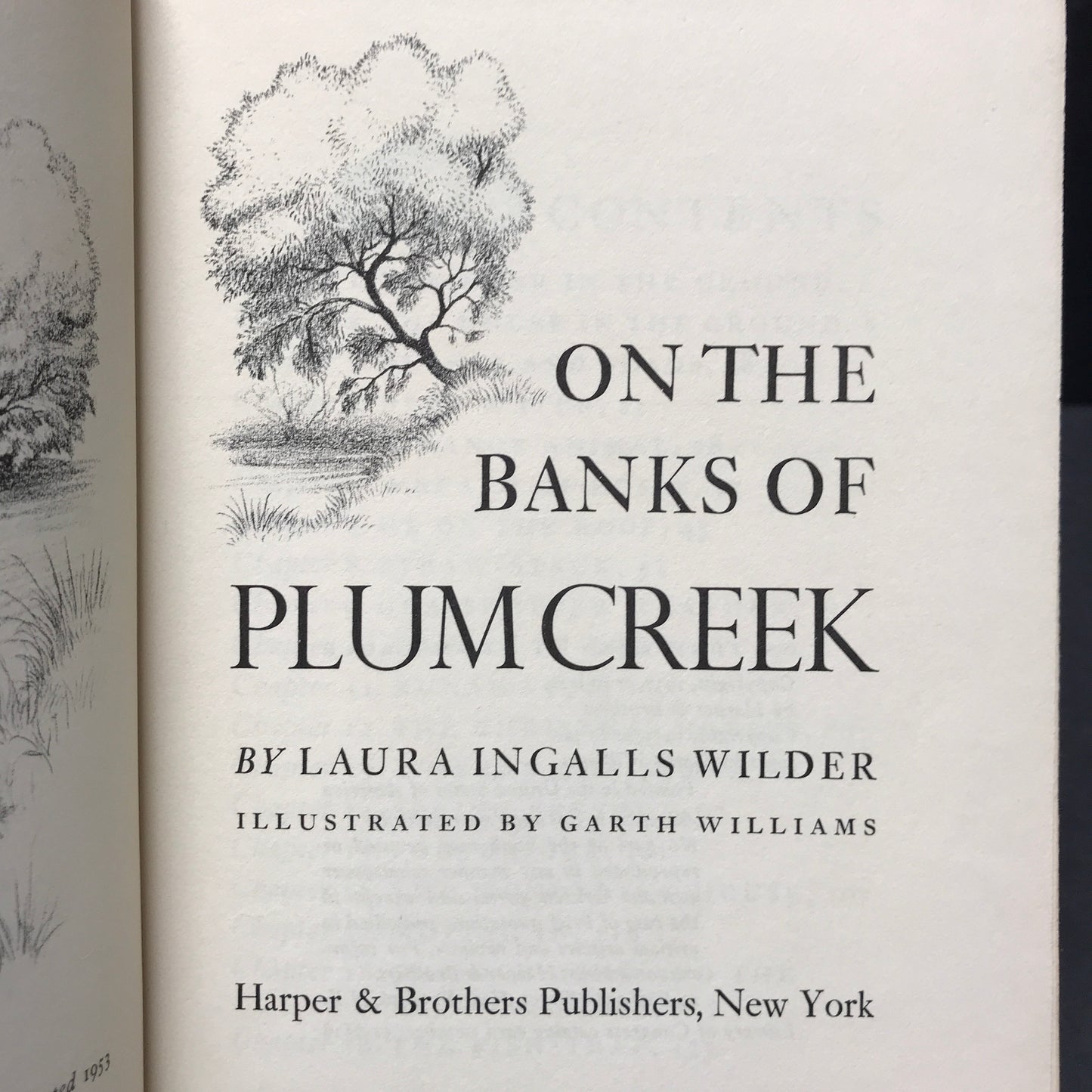 On the Banks of Plum Creek - Laura Ingalls Wilder - 1953