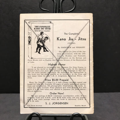 Thirty-Six Secret Knock-Out Blows Without the Use of Fists - S. J. Jorgensen - 1938