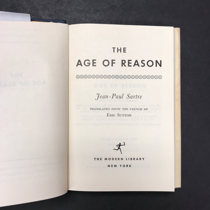 The Age of Reason - Jean-Paul Sartre - Modern Library - 1947