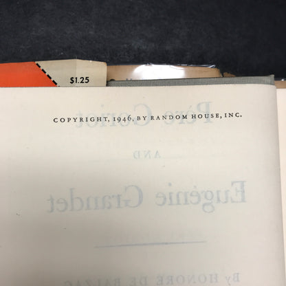 Pere Goriot and Eugene Grandet - Honore De Balzac - Modern Library - 1946