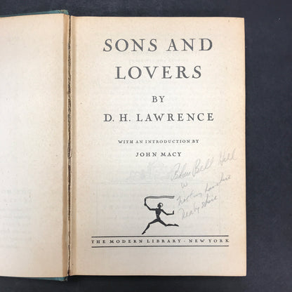 Sons and Lovers - D. H. Lawrence - Modern Library - 1922