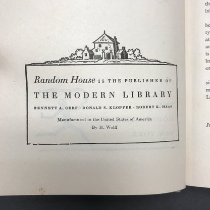 Return of the Native - Thomas Hardy - Modern Library - c. 1940's