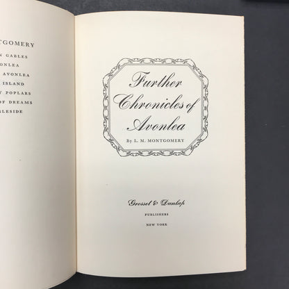 Further Chronicles of Avonlea - L. M. Montgomery - 1954