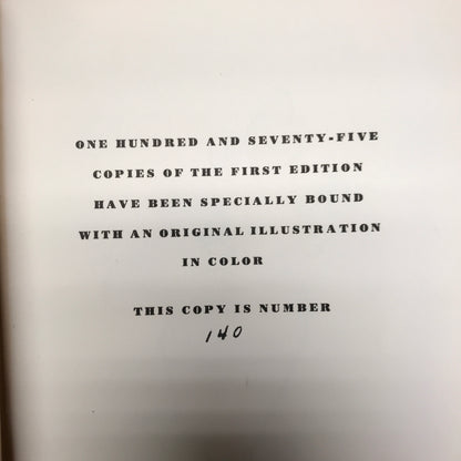 The Donkey Inside - L. Bemelmans - Signed w/ Drawing - 1st Edition - #140/175 - Very Scarce - 1941