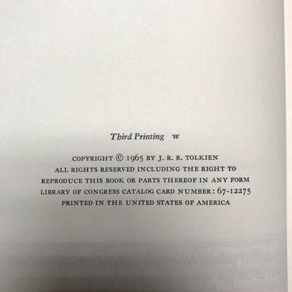The Lord of the Rings - J. R. R. Tolkien - 3rd and 4th Printing - 3 Fold Out Maps - Box Set - 1965
