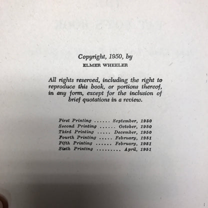 The Fat Boy's Book - Elmer Wheeler - 1951
