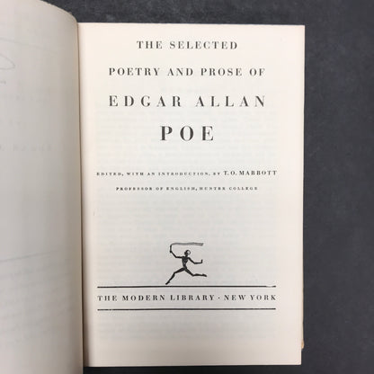 Selected Poetry and Prose of Edgar Allan Poe - Edgar Allan Poe - Modern Library - 1951