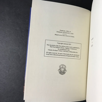 The Great Gatsby - F. Scott Fitzgerald - 1953 - First Thus - Facsimile of First Edition - Scarce