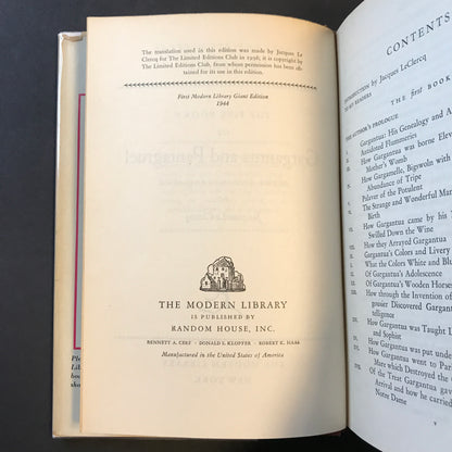 The Complete Works of Rabelais - Jacques Le Clercq - 1st Thus - 1944