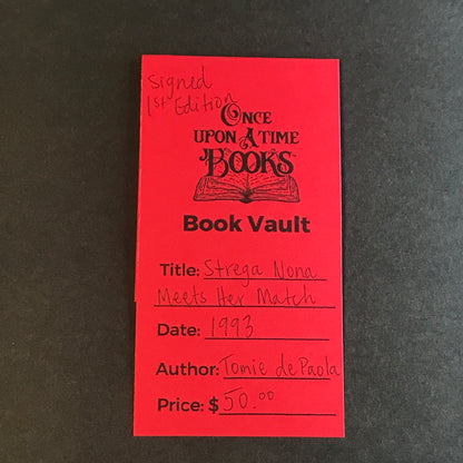 Strega Nona Meets Her Match - Tomie de Paola - Signed - 1st Edition - 1993