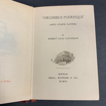 Virginibus Puerisque - R. L. Stevenson - 1907