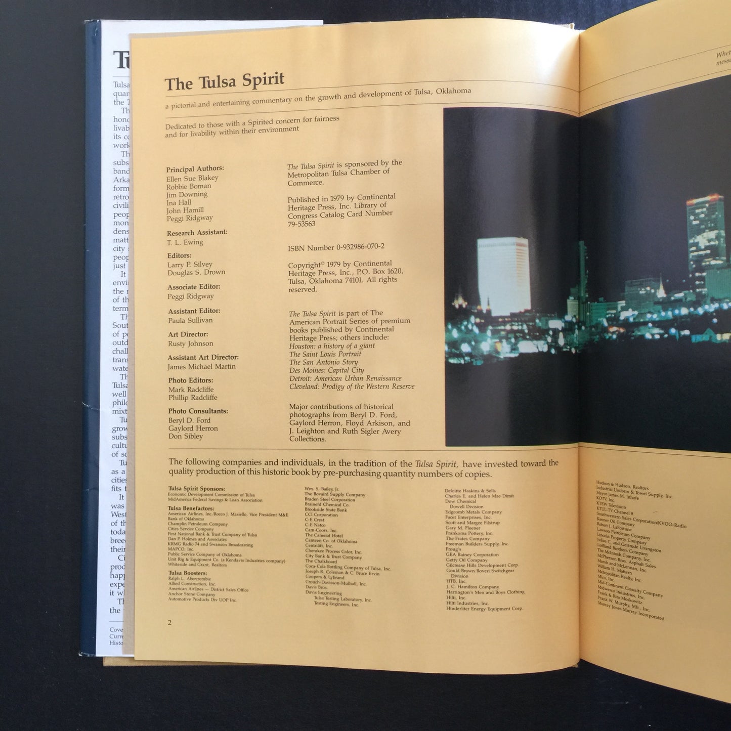 Tulsa Spirit - Continental Heritage Press - Signed - Collector's Edition - 1979