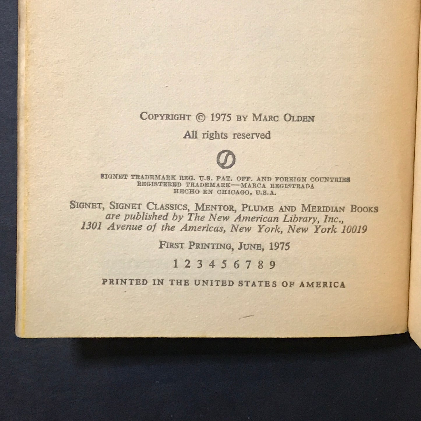 The Katana - Marc Olden - 1st Print - 1975