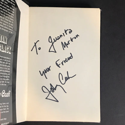 Man In Black - Johnny Cash - Signed - 1st Edition - 4th Print - 1976