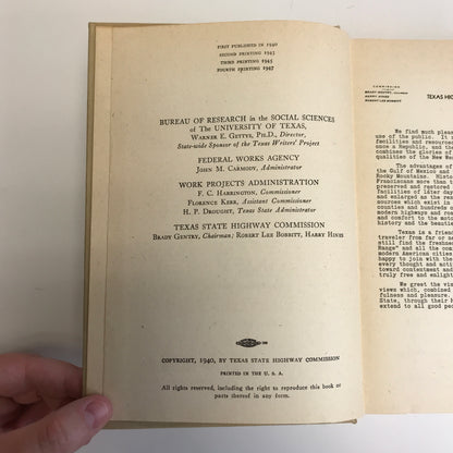 Texas: American Guide Series - Texas History - 1947
