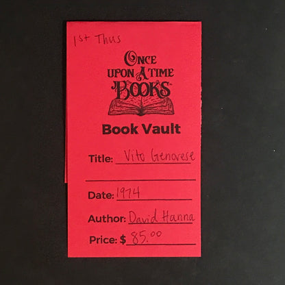 Vito Genovese - David Hanna - 1st Thus - 1974