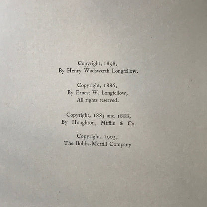 The Courtship of Miles Standish - Henry Wadsworth Longfellow - Loose Page - 1903