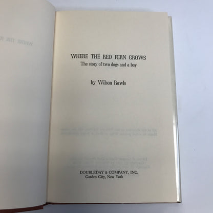 Where the Red Fern Grows - Wilson Rawls - 1961