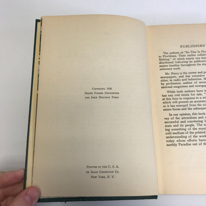 So This is Florida - 63 Full Page Illustrations - 1938