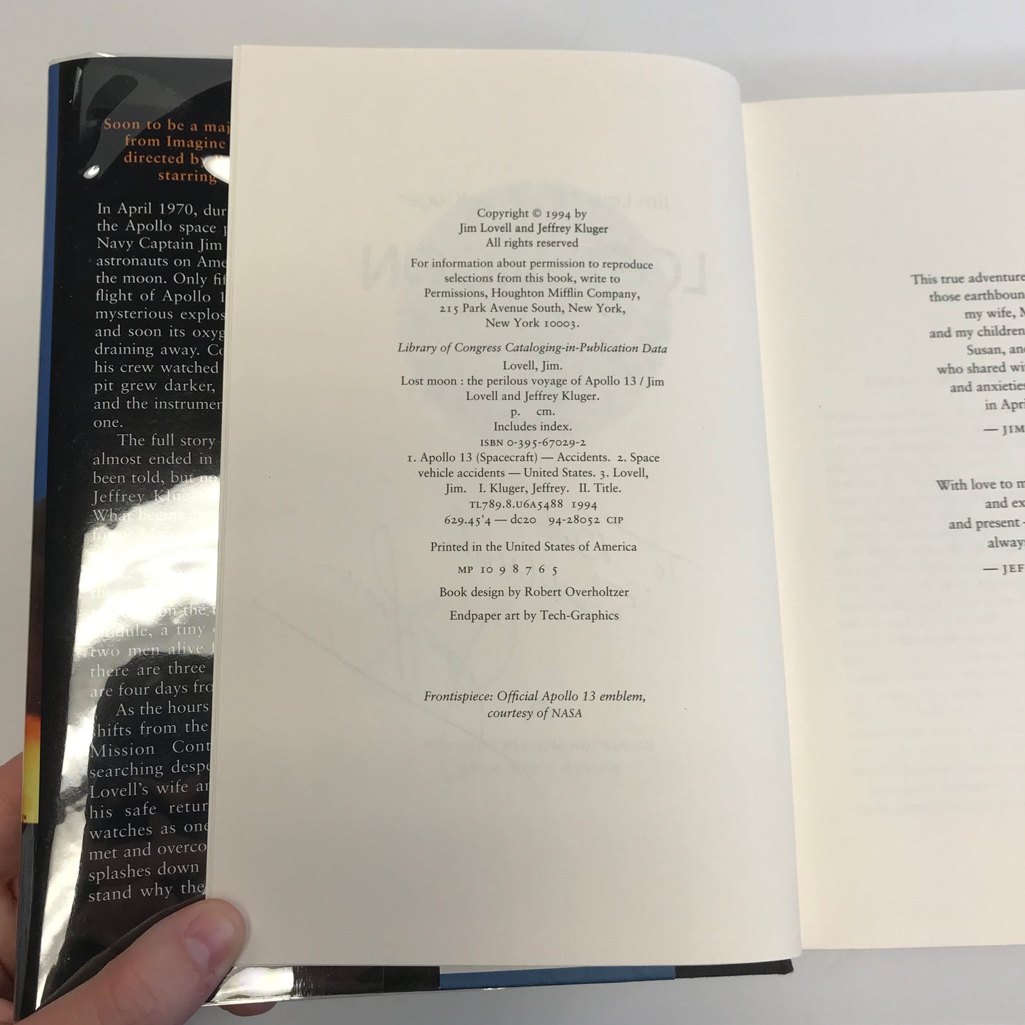 Lost Moon - Jim Lovell and Jeffery Kluger - Signed - 1994
