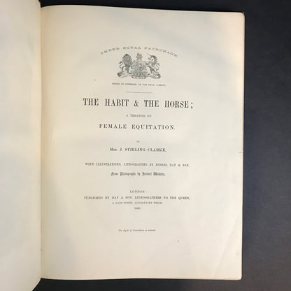 The Habit and the Horse - Mrs. J. Stirling Clarke - 1860