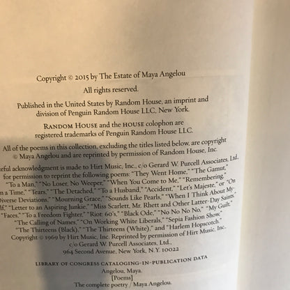 The Complete Poetry - Maya Angelou - 2015 - 1st Edition