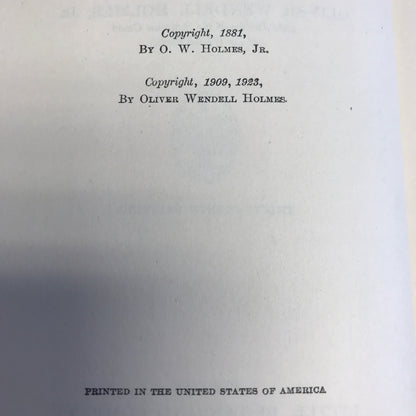 The Common Law - Olive Wendell Holmes Jr. - 1945