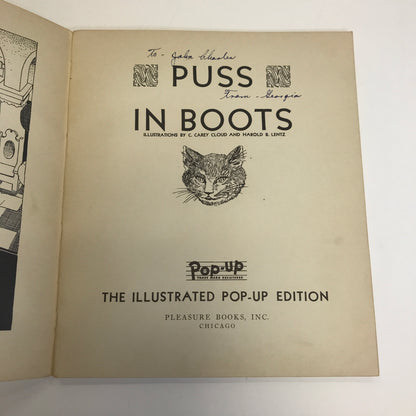 The Pop Up Puss in Boots - 1934