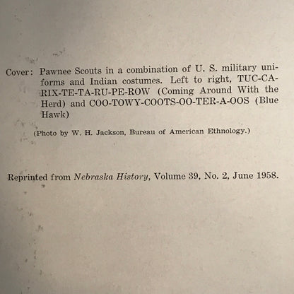 The Journal of an Indian Fighter - Major Frank J. North - 1958
