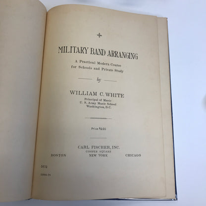 Military Band Arranging - William C. White - 1924