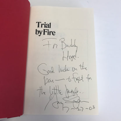 Trail by Fire - Gerry Spence - Signed - 1986
