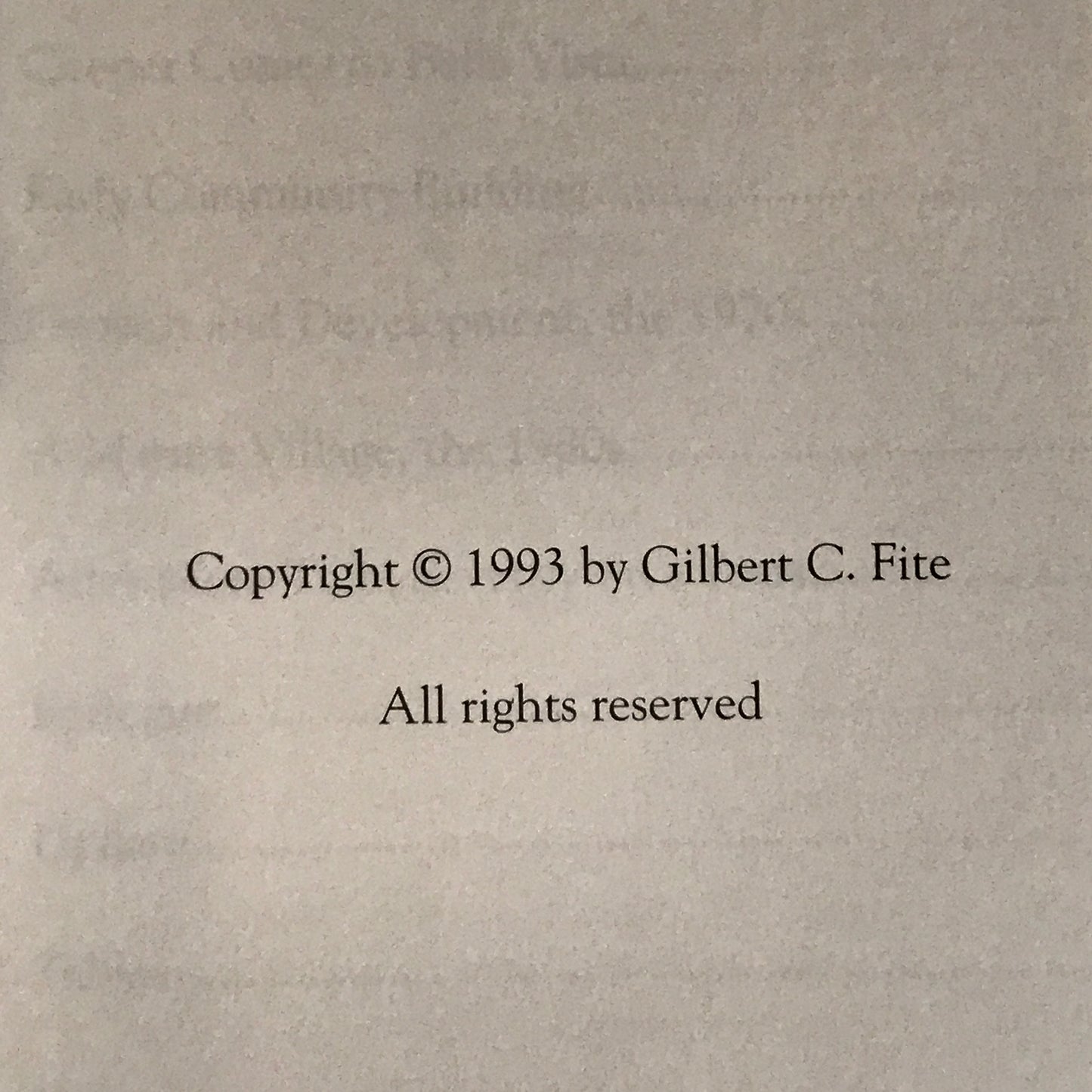 From Vision to Reality - Gilbert C. Fite - 1993