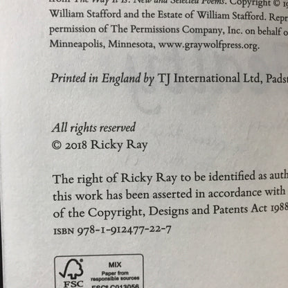Fealty - Ricky Ray - Signed - 2018