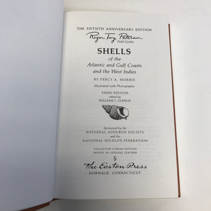 Atlantic Shells - Percy A. Morris - Roger Terry Peterson Field Guides - Easton Press - 1986