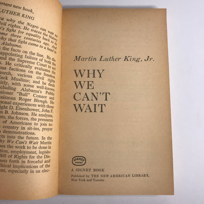 Why We Can't Wait - Martin Luther King, Jr. - 1964
