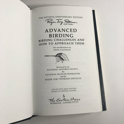Advanced Birding - Kenn Kaufman - Roger Tory Peterson Field Guide - Easton Press - 1989