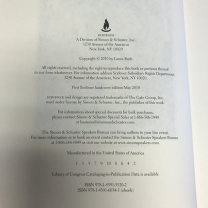 Spoken from the Heart - Laura Bush - Signed - 1st Edition - 2010