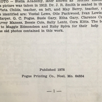 The Story of… Stella: Pioneer Town of Newton County, Missouri - Various - 1976
