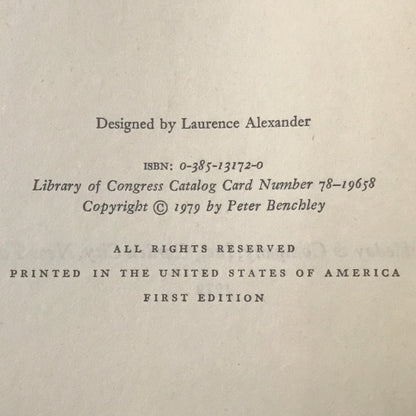 The Island - Peter Benchley - First Edition - 1979