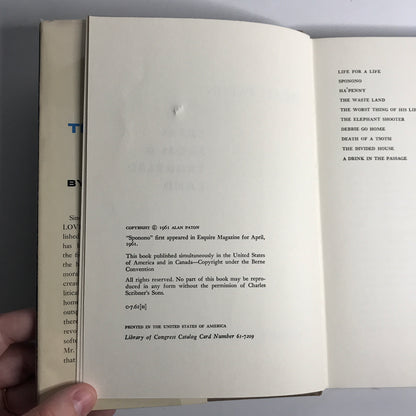 Tales From a Troubled Land - Alan Paton - Early Printing - 1961