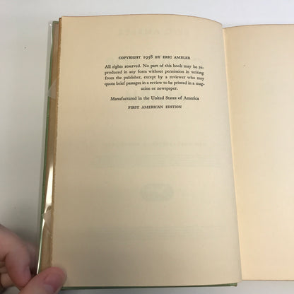 Cause for Alarm - Eric Ambler - 1938