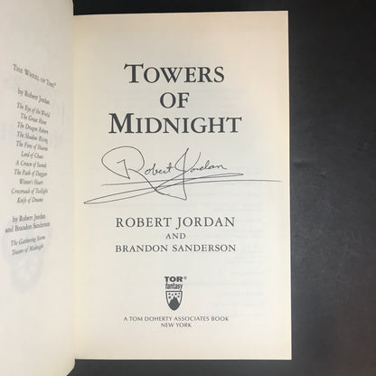 Towers of Midnight - Robert Jordan and Brandon Sanderson - First Edition - 2010